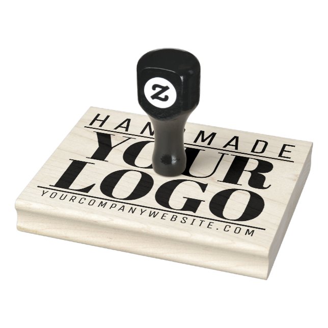 Custom BUSINESS LOGO your logo handmade website Rubber Stamp (Stamp)