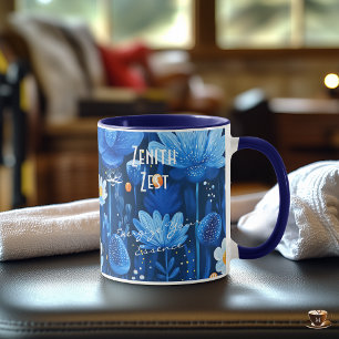 Custom Business Mug for Spa & Wellness - Deep Blue