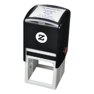 Custom Business Name Address Personalised Office Self-inking Stamp