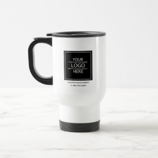 Custom Business Name and Logo Branded Travel Mug