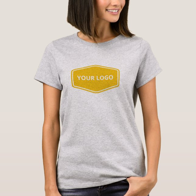 Custom Business Name and Logo Women T-Shirt (Front)
