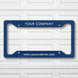 Custom Business Name And Website Licence Plate Frame<br><div class="desc">Customize this design and create your business promotional License Plate Frame. If the company name is long, you can adjust the font size to fit in. You can TRANSFER this DESIGN on other Zazzle products and adjust it to fit most of the Zazzle items. You can also click the CUSTOMIZE...</div>