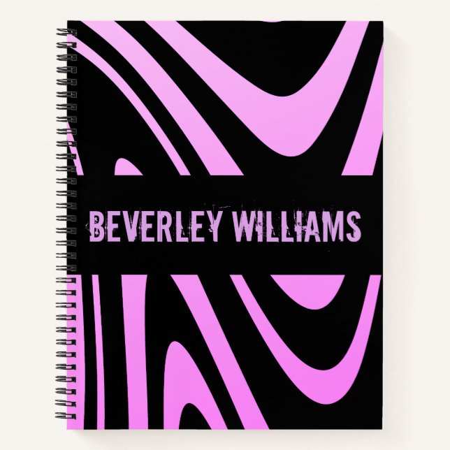Custom Business Name Front Back Spiral Notebook (Front)