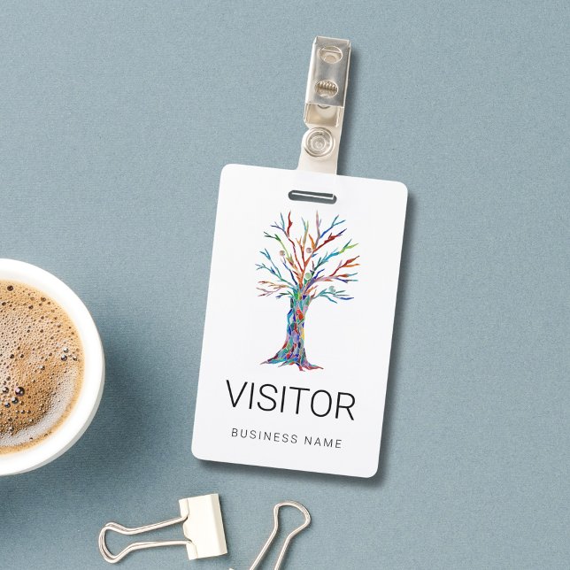 Custom Business Name Visitor Badge ID Badge (Creator Uploaded)