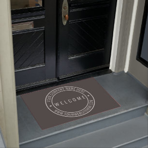 Custom Business Office Company Doormat Welcome