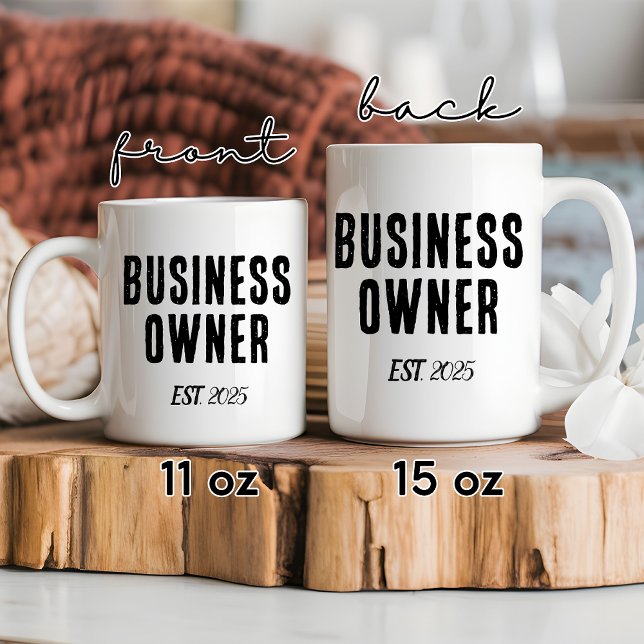 Custom Business Owner Mug, Female Boss Gift Coffee Mug (business owner mug, boss gift mug, custom entrepreneur mug, CEO coffee mug, small business mug,)