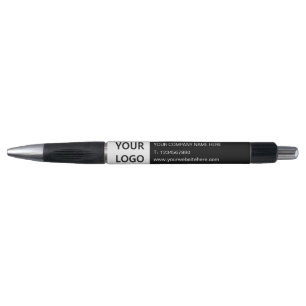 Custom Business Pen with Company Logo and Text