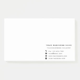 Custom Business Personalised Company Sticky Notes