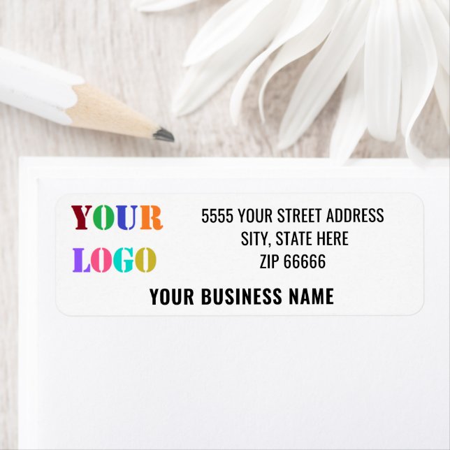 Custom Business Personalised Return Address Labels (Insitu)