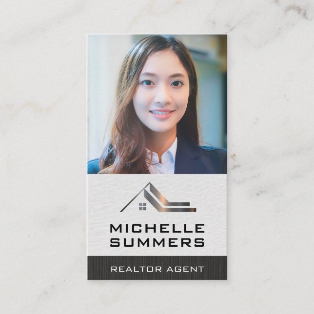 Custom Business Photo | Business Woman Card (Front)