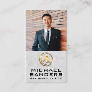 Custom Business Photo   Legal Law Logo Card