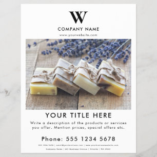 Custom Business Photo Pop Up Shop Modern White Flyer