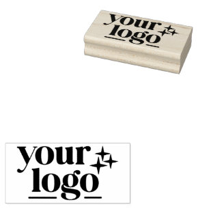 Custom Business Professional Rectangle Logo Rubber Stamp
