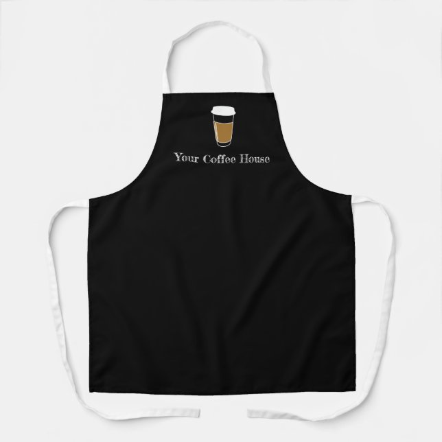 Custom Business Promotion Coffee House Cup Apron (Front)