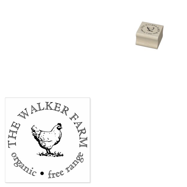 Custom Business Promotional Logo Rubber Stamp (Stamped)