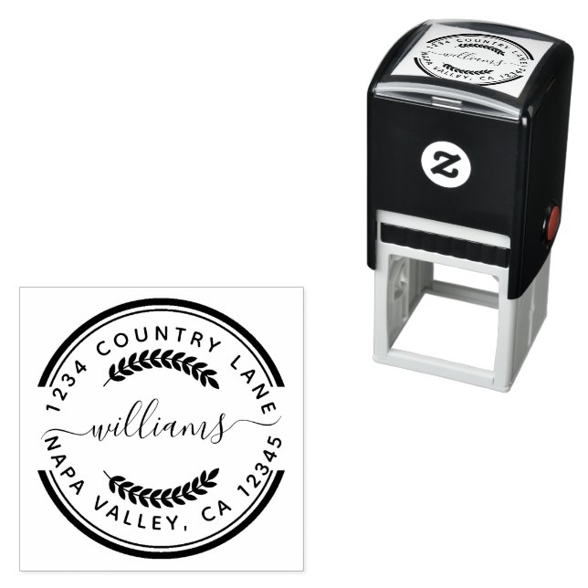 Custom Business Promotional Logo  Self-inking Stamp (In Situ)