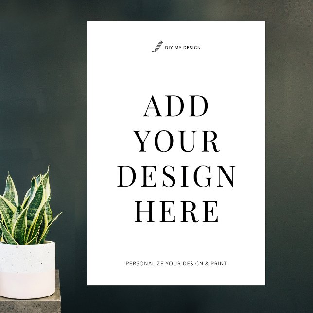 Custom Business Promotional Poster Printing 27x40" (Large 27x40" vertical poster printing, upload your artwork and print as wall art or poster)