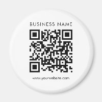 Custom Business QR Code Logo Text Template
