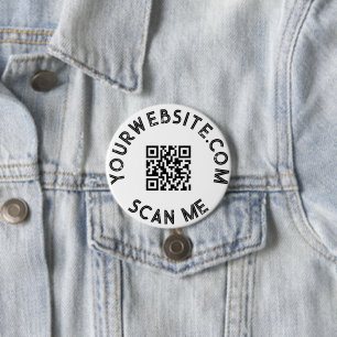 Custom Business QR Code Promotional 7.5 Cm Round Badge