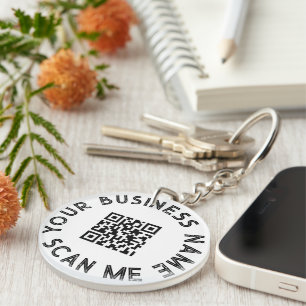 Custom Business QR Code Promotional Key Ring