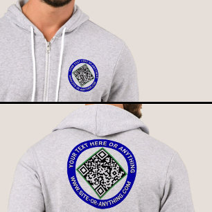 Custom Business QR Code (Scan Me) Promotional Hoodie