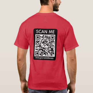 Custom Business QR Code Scan Me T-Shirt