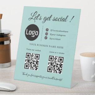 Custom Business QR Code ,Social Media Sign
