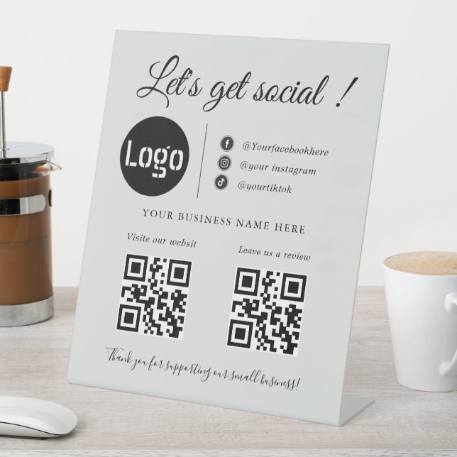 Custom Business QR Code ,Social Media Sign (In SItu)