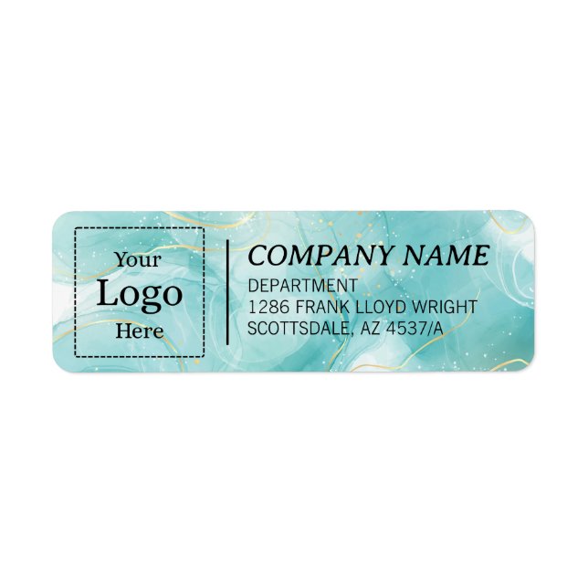 Custom Business Return Address Label  (Front)
