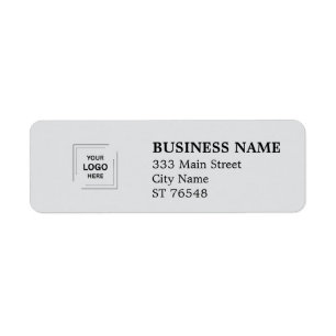 Custom Business Return Address Logo Label Style
