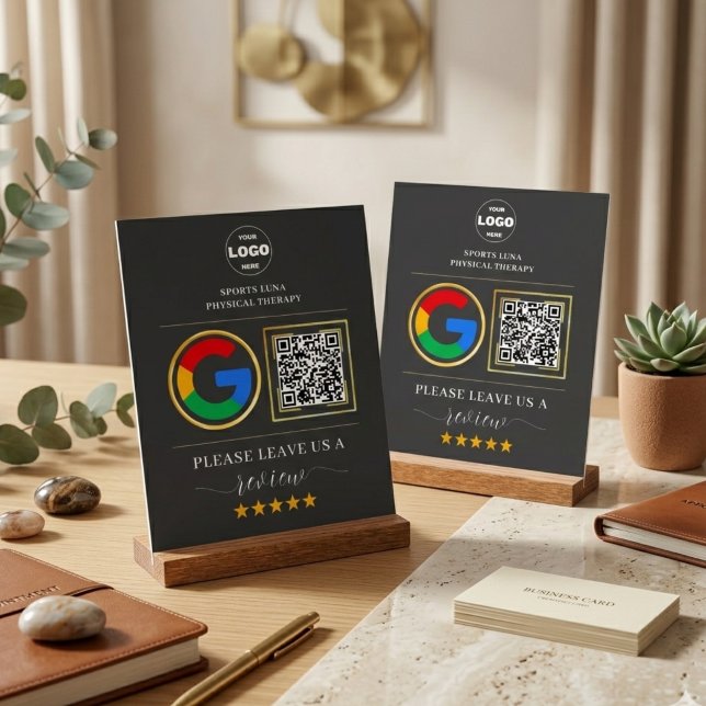 Custom Business Review Sign with QR Code & Logo (Custom Business Review Sign with QR Code & Logo
)