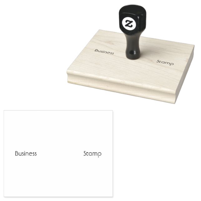 Custom Business-Stamp Jet Black Colour Office Tool Rubber Stamp (Stamped)
