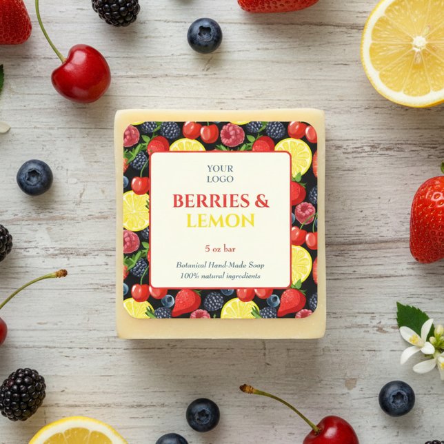 Custom Business Sticker for Handmade Soap (Creator Uploaded)