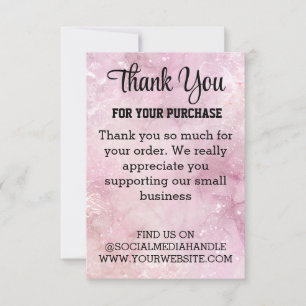 Custom Business Thank You Card