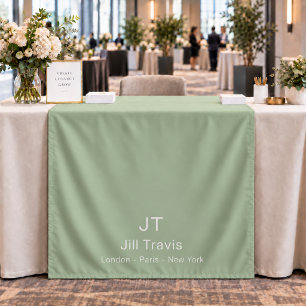 Custom Business Vendor Sage Table Runner Display Tapestry
