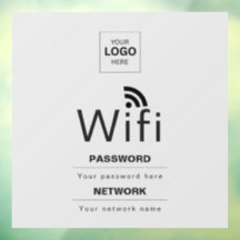 Custom Business WiFi Sign with Your Logo