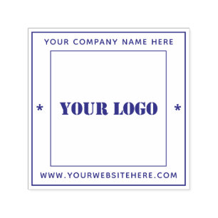 Custom Business Your Logo Professional Square Self-inking Stamp