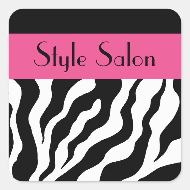 Custom Business Zebra Stickers (Front)