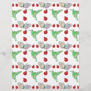 Custom Butterfly, Hummingbird and Ladybug Pattern