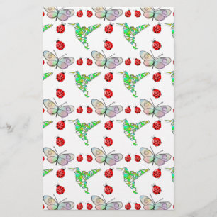 Custom Butterfly, Hummingbird and Ladybug Pattern