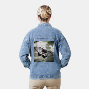 Custom Butterfly image Perfect Classic touch Super Denim Jacket