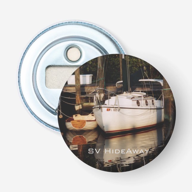Custom Button Bottle Opener SV Hideaway (Front)