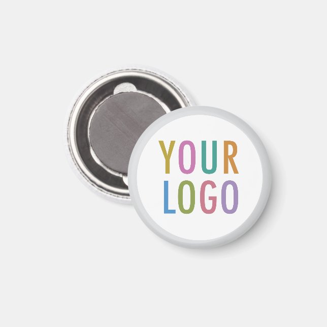 Custom Button Fridge Magnet Company Logo Round (Front/Back)
