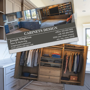 Custom Cabinet Installation Business Card