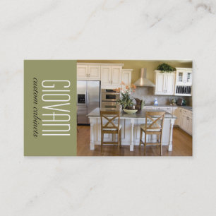 Custom Cabinet Maker Business Card