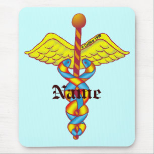 Custom Caduceus mousepad 