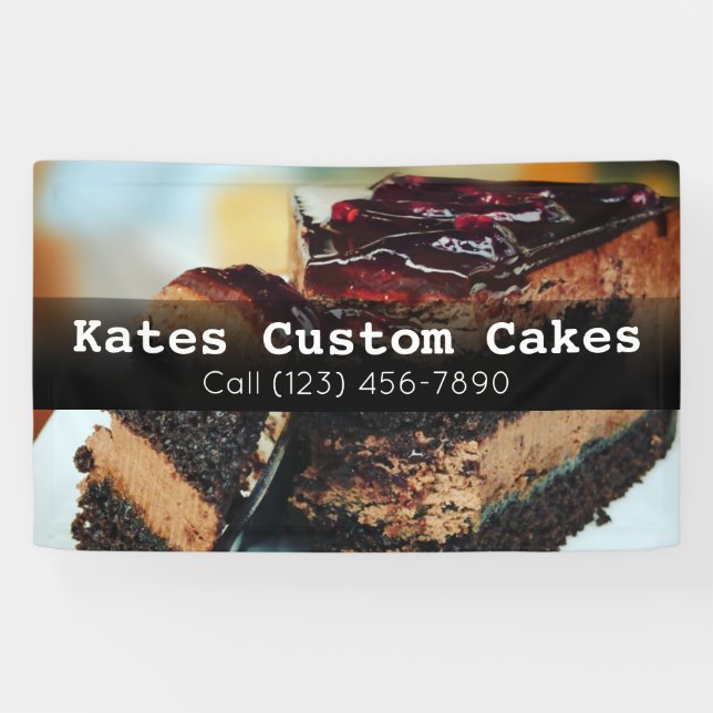 Custom Cake Baker Business Banner (Horizontal)