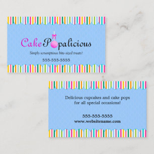 CUSTOM Cake Pops Business Card