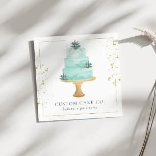 Custom Cakes Bakery Business Card