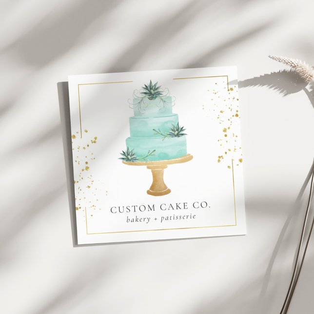 Custom Cakes Bakery Business Card (Creator Uploaded)